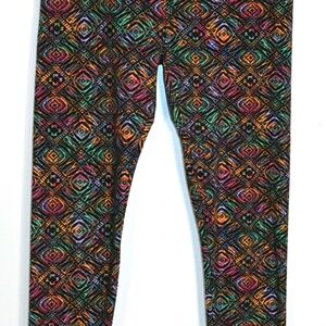 LuLaRoe womens One Size Aztec/Geometrical Colorful Leggings-soft